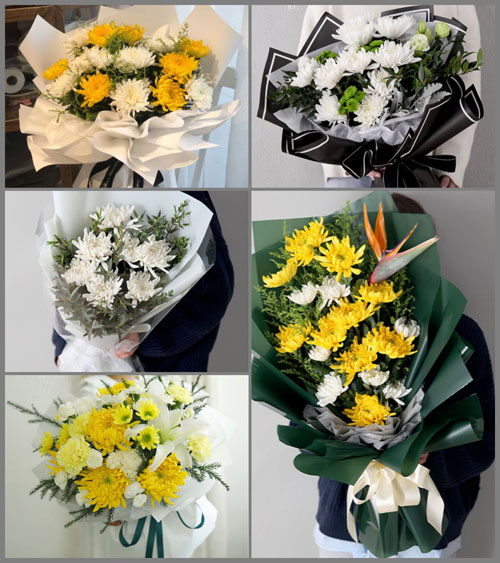 江苏泰州姜堰区开发区小冯甸村白事花束代送